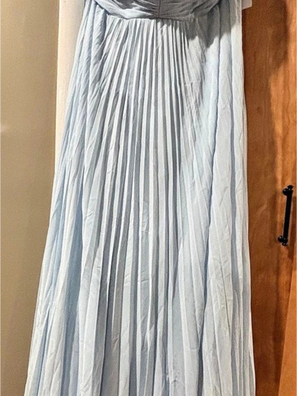 Bridesmaids Maxi Dress in Blue & White Size 16 New with tags